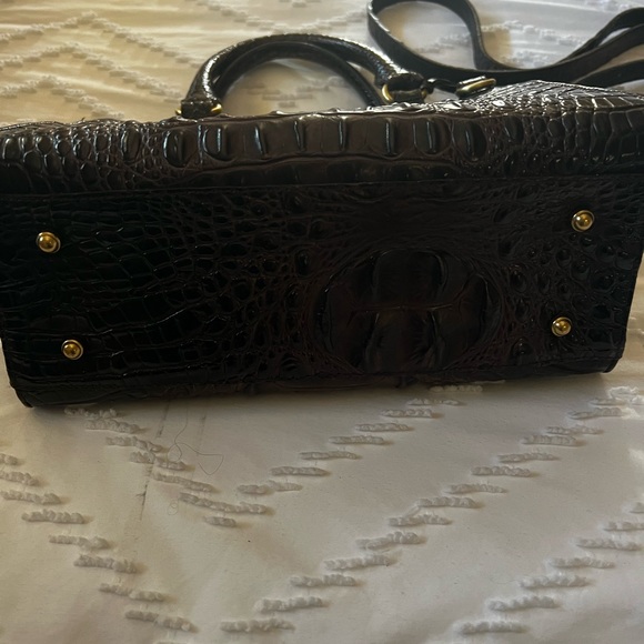 Brahmin Melbourne Brown Croc Embossed Leather - Picture 4 of 6